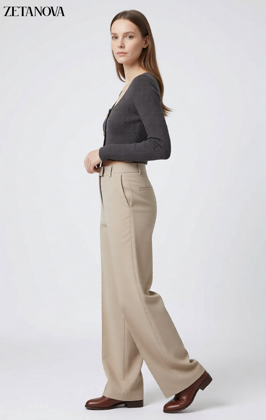 Maglia Crop con Bottoni a Cuore