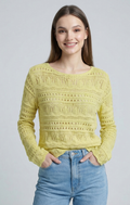 Maglia Traforata con Lavorazione Decorativa