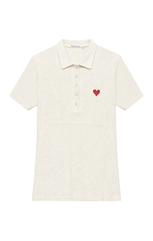 Polo Cuore Ricamato
