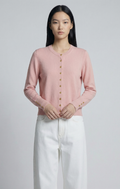 Cardigan con Bottoni Dorati