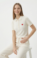 Polo Cuore Ricamato