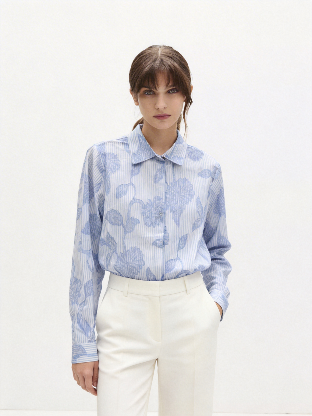 Camicia con fiori