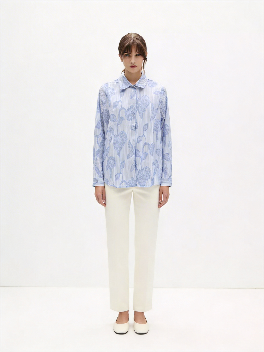 Camicia con fiori