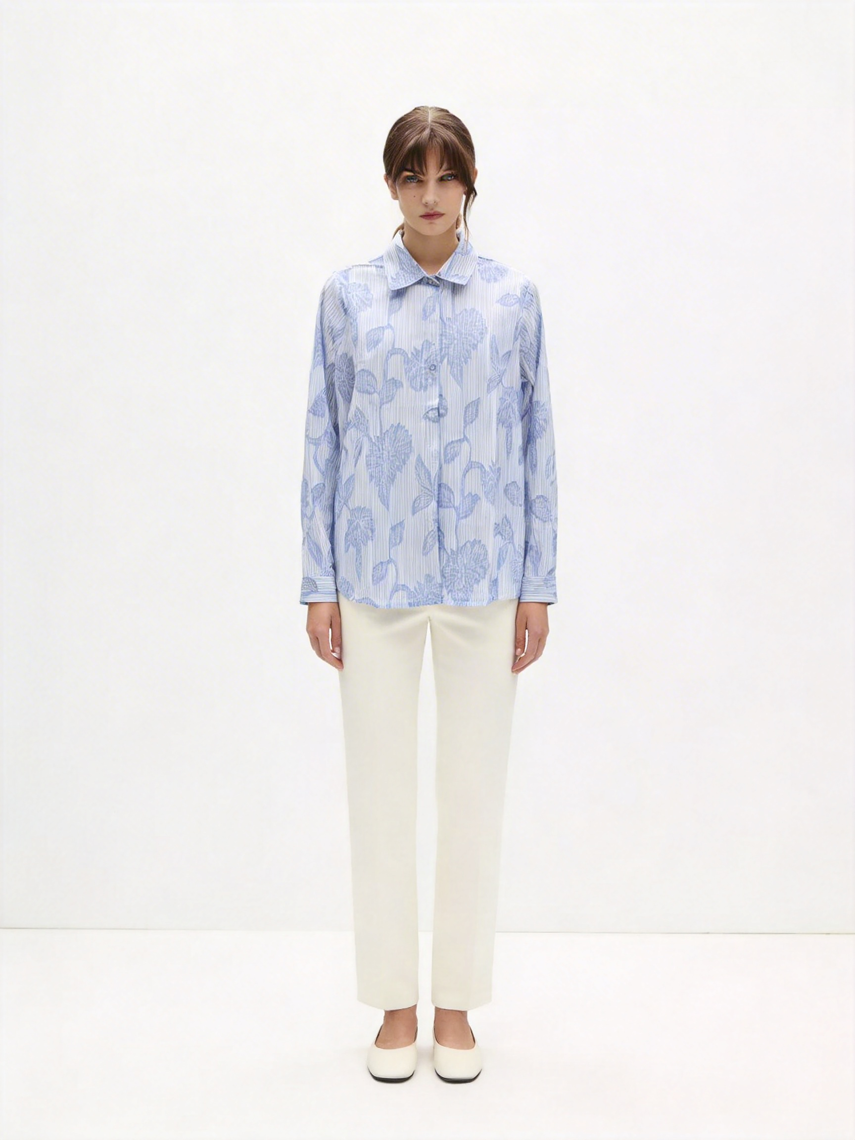 Camicia con fiori